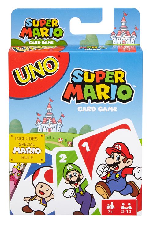 Boite de Jeu de cartes Mattel Uno Super Mario Bros