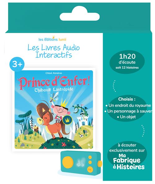 Livre audio interactif Lunii pour Ma Fabrique à Histoires Prince d’Enfer - vue 1