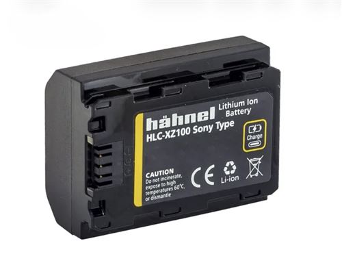 Batterie Hähnel Ultra HLC XZ100 Type USB C pour appareil photo Sony - vue 1