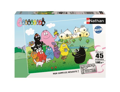 Puzzle Nathan Le monde des Barbapapa 45 pièces