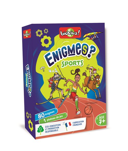Jeu de cartes Bioviva Enigmes Sports