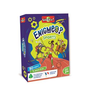 Jeu de cartes Bioviva Enigmes Sports