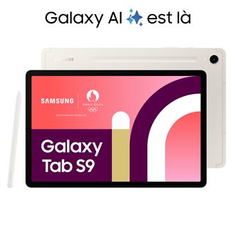 Tablette tactile Samsung Galaxy Tab S9 11" Wifi 128 Go Crème