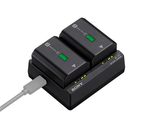 Module nomade de chargement double Sony BC-ZD1 pour batterie NP-FZ100 Noir