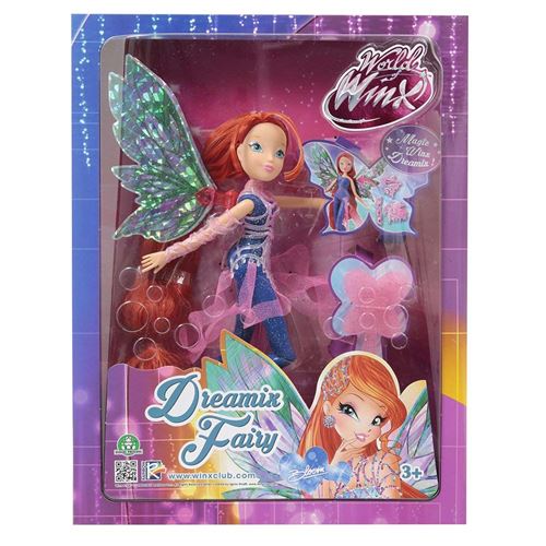 Poupée Winx avec ailes lumineuses - Bloom - 26 cm