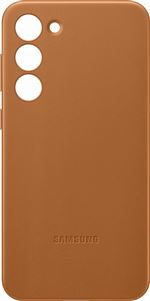 Coque en cuir pour Samsung Galaxy S23+ 5G Beige Crème