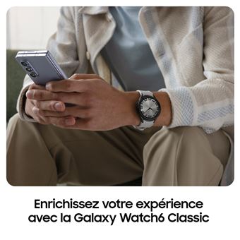 Montre connectée Samsung Galaxy Watch6 Classic 47mm Bluetooth Argent