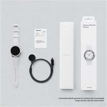 Montre connectée Samsung Galaxy Watch6 Classic 47mm Bluetooth Argent