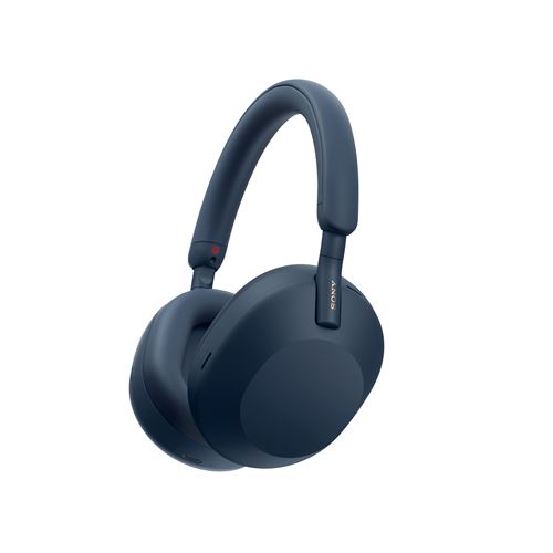 Casque audio arceau sans fil Sony WH1000XM5 bleu à réduction de bruit