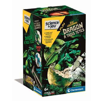 Jeu de sciences et d'expérience Clementoni Dragon à Trois Têtes