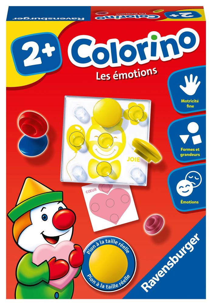 Jeu decouverte Ravensburger Colorino Les emotions Jeu couleur et forme Achat prix fnac