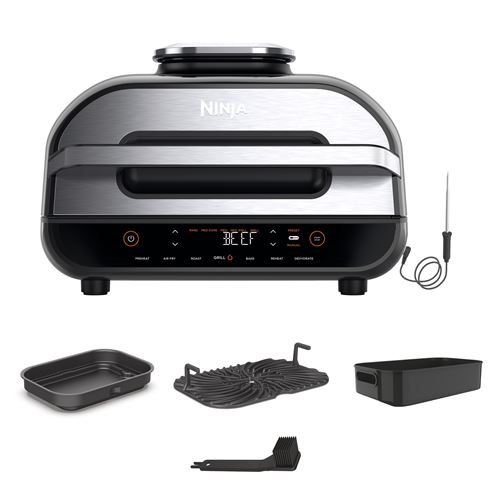 Grille-Viande D'Intérieur Et Plancha Ninja Foodi Maxpro Ag651Eu Noir