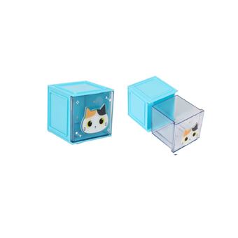 ITOTAL CUBE ORGANISATEUR CHAT BLANC ET ORANGE