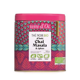 Boîte thé Terre d'Oc Chai Masala 100 g Bio 2021 - 1