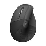 Souris ergonomique verticale sans fil Gauche Bluetooth Logitech Souris Logitech Lift Gris graphite