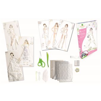 Kit créatif Au Sycomore 3 Planches de stylisme Robes de mariée