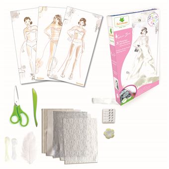 Kit créatif Au Sycomore 3 Planches de stylisme Robes de mariée