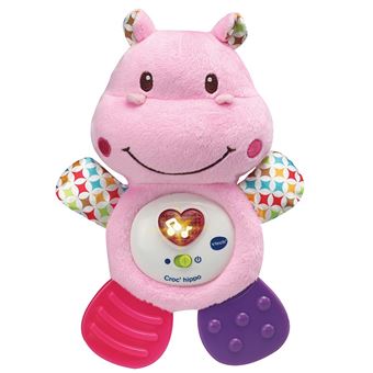 Peluche interactive Vtech Baby Croc'Hipo Rose