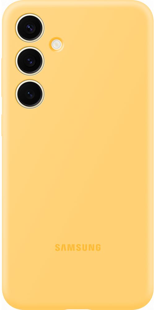 Coque en silicone pour Samsung Galaxy S24+ Jaune