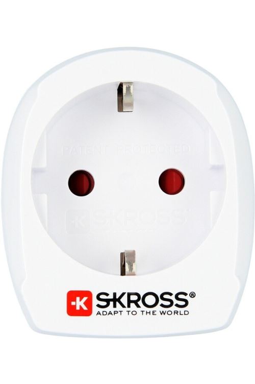 Adaptateur secteur Skross Europe vers Suisse Blanc