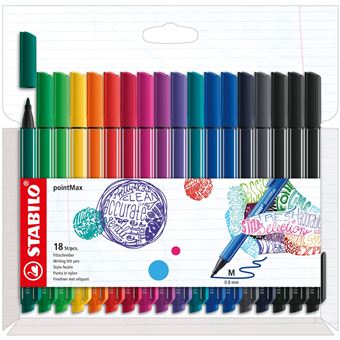 Etui 18 Feutres Stabilo PointMax