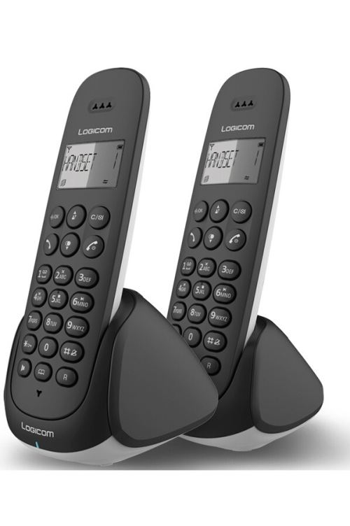 Logicom Aura 255T - téléphone sans fil - système de répondeur avec ID d'appelant + combiné supplémentaire