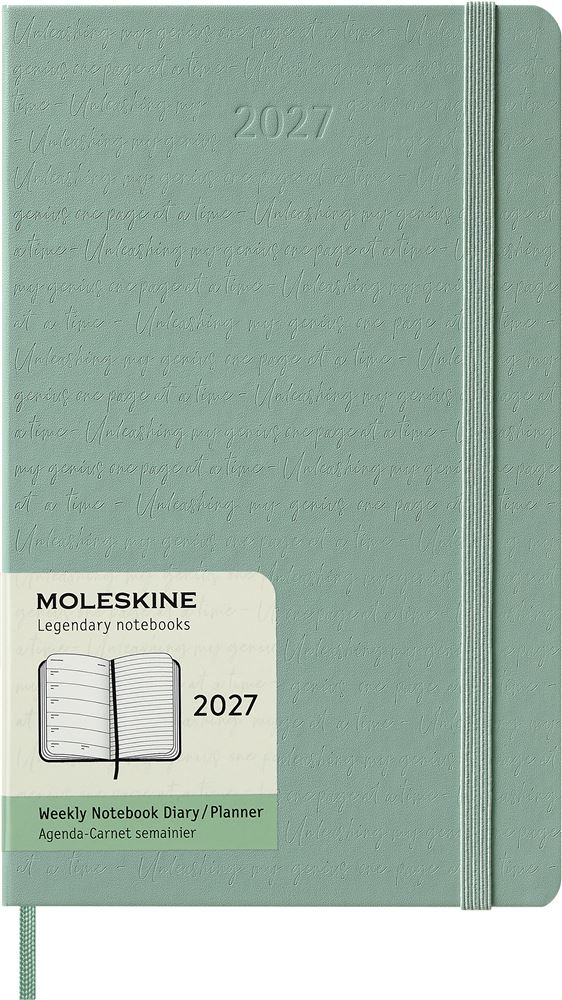 SIGEL Conceptum Agenda Mensuel 2027 – A5 Couverture Souple Bleu Foncé – Vue Mensuelle, Stickers Inclus – Papier 80 G/m² Certifié FSC