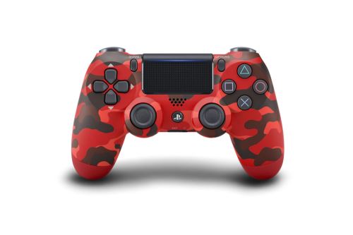 Dualshock 4 controller red camouflage