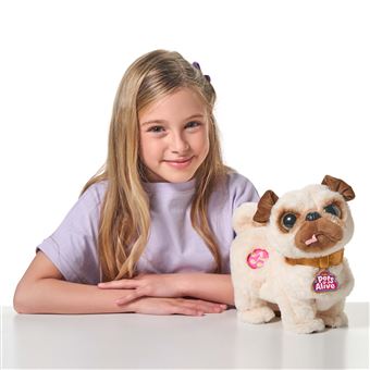 Peluche interactive Zuru France Pets Alive Pug le bouledogue