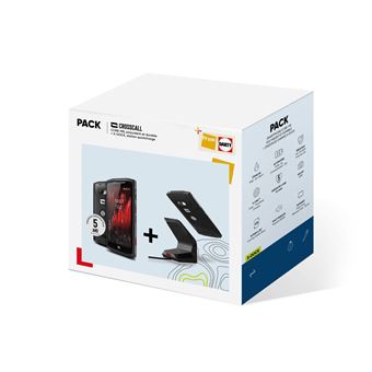 Pack Smartphone Crosscall Core-M5 4.95" Double nano SIM 32 Go Noir + une station Quick Charge X-Dock Noir