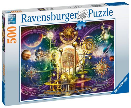 Puzzle 500 Pièces Ravensburger Système Solaire Doré