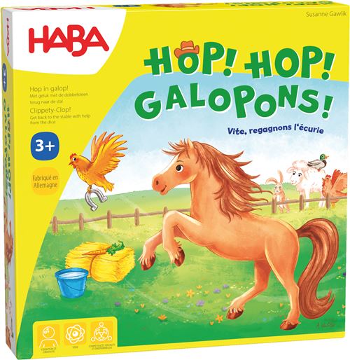 Jeu classique Haba Hop ! Hop ! Galopons !