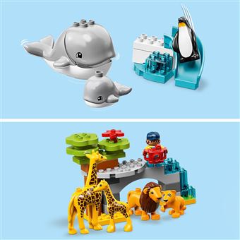 LEGO DUPLO 10975 Animaux Sauvages du Monde, Jouet et Figurines
