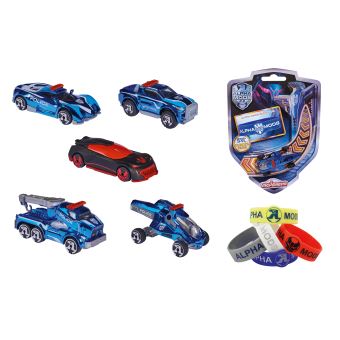 Coffret de 5 véhicules Majorette Alpha Mods 1.0 avec bracelet Modèle aléatoire