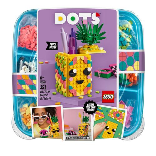 Lego 41906 Dots piña estuche creativo juguete partir 6 años construir y diseñar forma fruta incluye piezas decorativas colores edad ‍6 351
