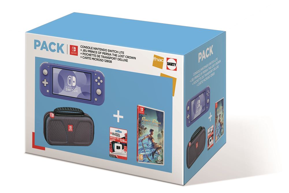 Pack Fnac Console Nintendo Switch Lite Bleu + Prince of Persia The