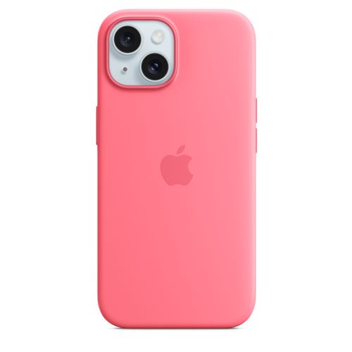 Apple Coque en silicone avec MagSafe pour iPhone 15 Rose