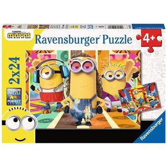 Puzzle enfant Ravensburger Les Minions en action Minions 2 2x24 pièces