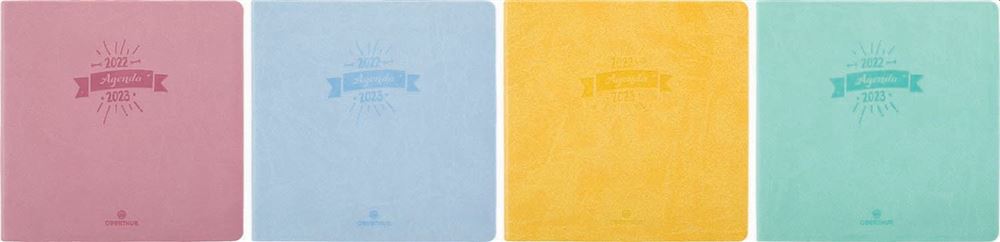 Oberthur - 1 Agenda Semainier Carré - Collection Summerside - Août 2023 à  Juillet 2024 - Format 16 x 16 cm - Coloris Vert Turquoise : :  Fournitures de bureau