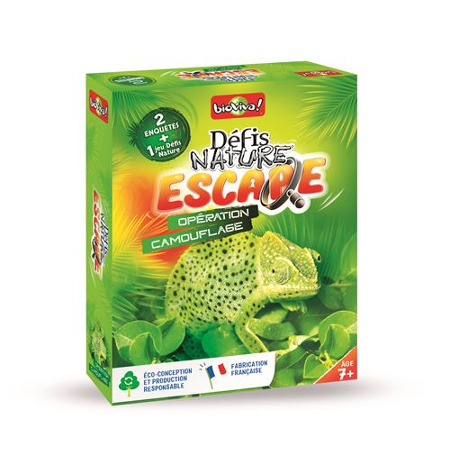 Jeu de cartes Bioviva Défis Nature Espace Opération camouflage