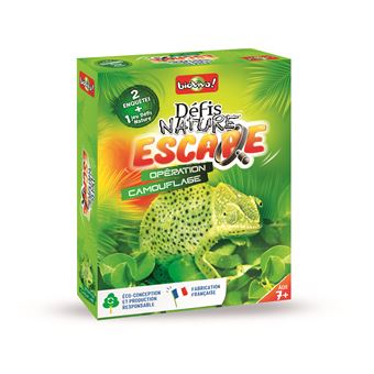 Jeu de cartes Bioviva Défis Nature Espace Opération camouflage