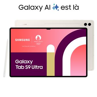 Tablette tactile Samsung Galaxy Tab S9 Ultra 14.6" Wifi 256 Go Crème