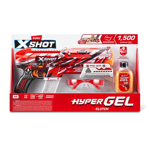 Zuru France Multicolore Jeu De Tir X Shot Hyper Gel Clutch Blaster