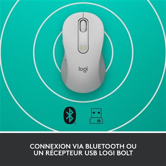 Souris sans fil Logitech Signature M650 L Blanc