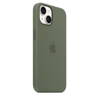 Apple - Coque de protection pour téléphone portable - compatibilité avec MagSafe - silicone - olive - pour iPhone 14