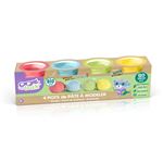 4 pots de pâte à modeler Super Green Bio