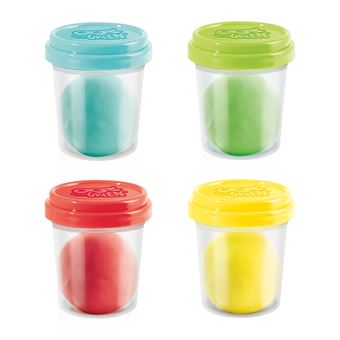 4 pots de pâte à modeler Super Green Bio