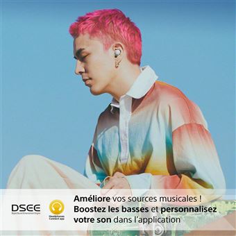 Ecouteurs sans fil Bluetooth Sony Multipoint WFC700N avec réduction de bruit active Blanc