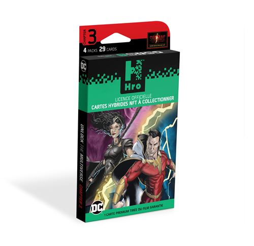 4 Packs Premium Cartes À Collectionner Hybrides Dc Comics Hro Chapter 3 Shazam Fury Of The Gods