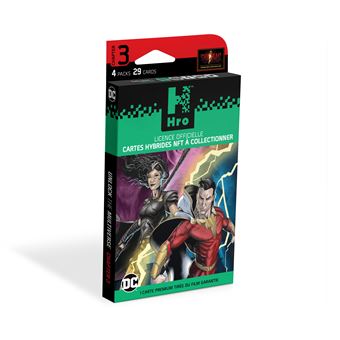 4 Packs Premium Cartes à collectionner hybrides Dc Comics Hro Chapter 3 Shazam Fury of the Gods